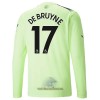 Officiële Voetbalshirt Manchester City De Bruyne 17 Derde 2022-23 Lange Mouw - Heren